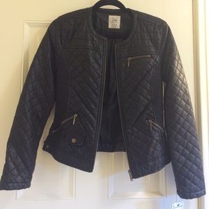 Zara faux leather biker jacket *NWT*