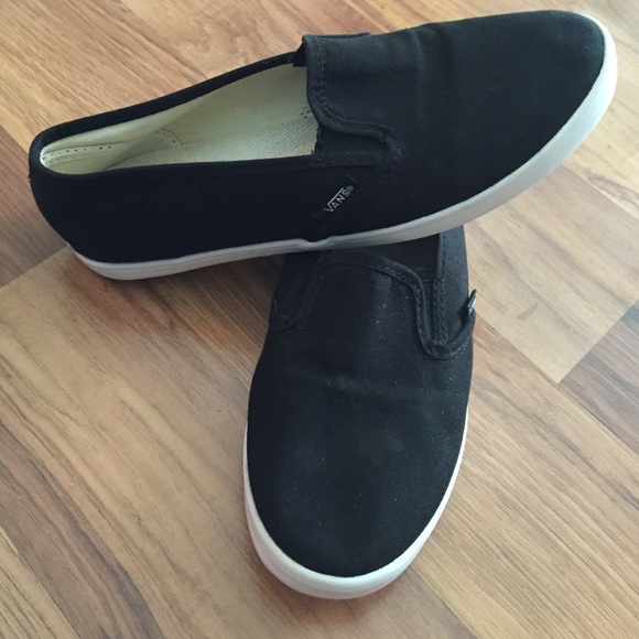 Vans Shoes - Black slip on Vans