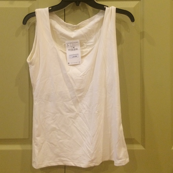 Zara cream stretchy tank top