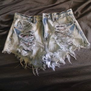 High waisted shorts