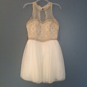 White and gold party dress (worn once)