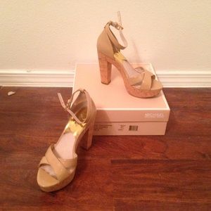 Michael KORS nude summer heels size 7