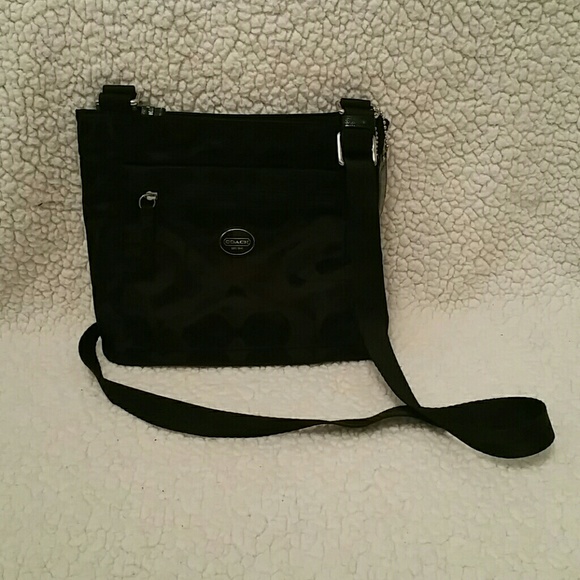 Black coach crossbody silky!