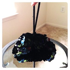 Chico's sequin pouch evening purse