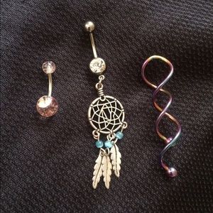 Belly button ring bundle