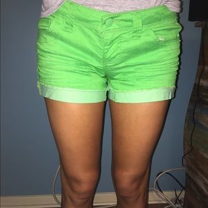 Lime green shorts