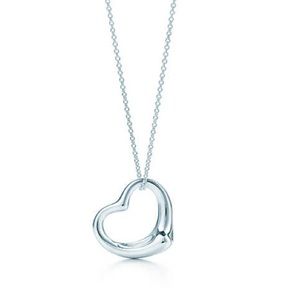 Tiffany Sterling Silver Open Heart Pendant