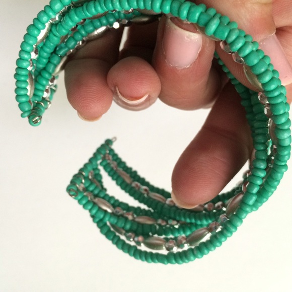 Mint sea foam green ocean bohemian bracelet beach - Picture 2 of 4