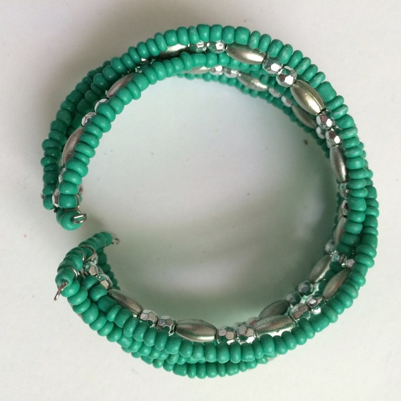 Mint sea foam green ocean bohemian bracelet beach - Picture 4 of 4