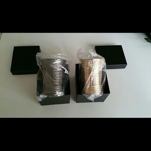 Silver & Gold Bangle (wristband) BUNDLE