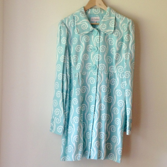 Cute Retro Baby Blue Spring Coat Jacket