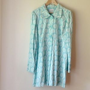 Cute Retro Baby Blue Spring Coat Jacket