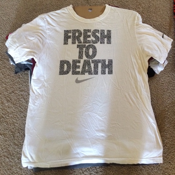 White men's Nike T-shirt