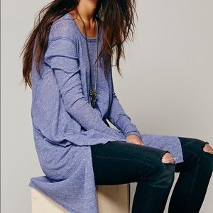 Free People Purple long sleeved top