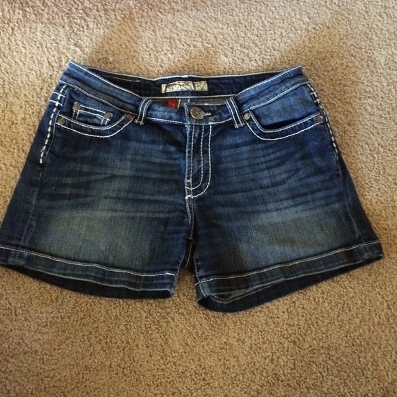 Women's blue jean shorts
