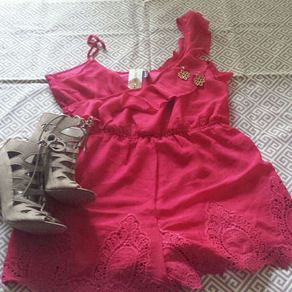 Dresses & Skirts - Stunning Bright Pink Romper