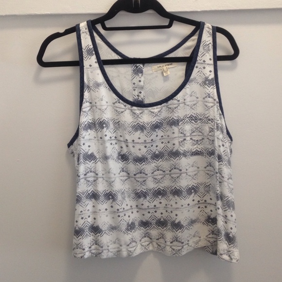 Tulip-back Patterned Top