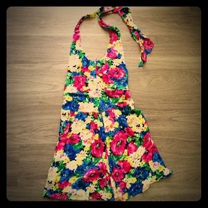 Floral Halter Dress