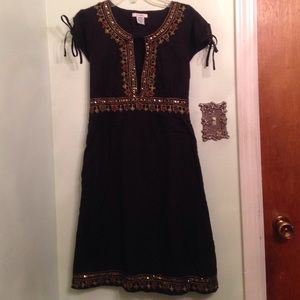 Black sequined dress