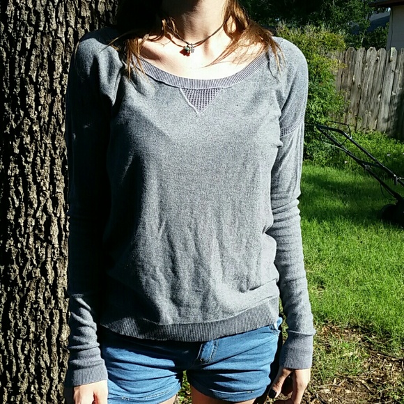Grey Fitted Sweater