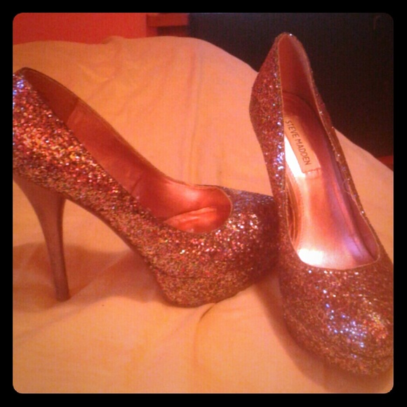 Steve Madden glitter heels