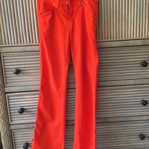 Versace orange colored pants