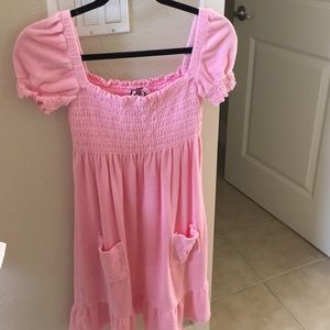 Juicy couture velour pink dress