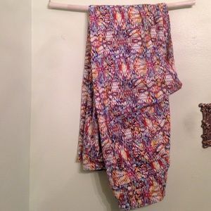 Patterned skinny jeans