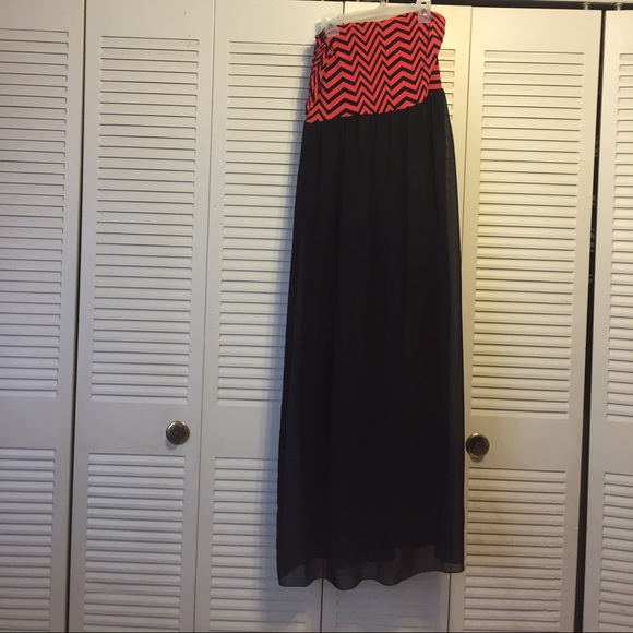 Chevron maxi dress