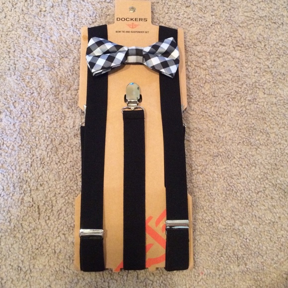 Bow tie and suspended set