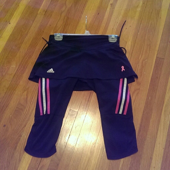 Adidas Skirted Capri Work Out Pants