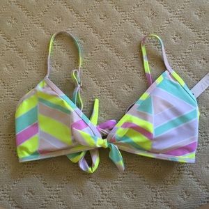 New Zinkē chevron bathing suite top