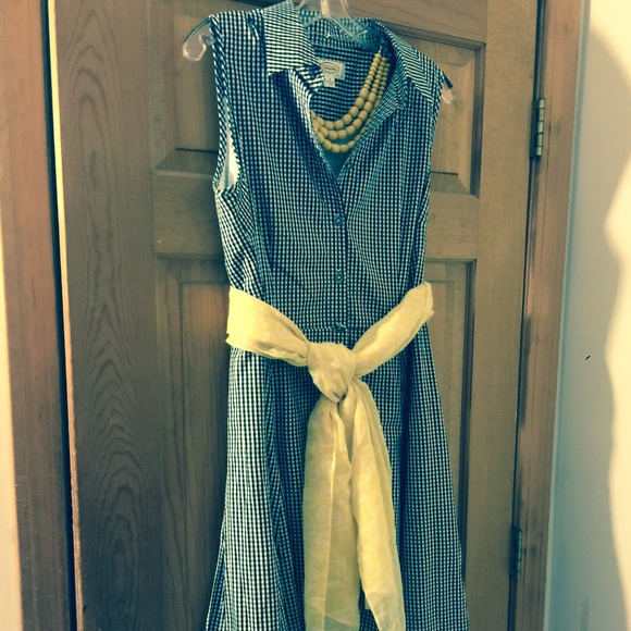 TALBOTS BLACK & WHITE DRESS - Picture 1 of 3