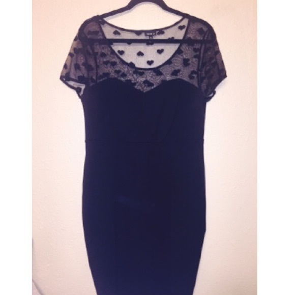 Black Heart Bodycon Dress