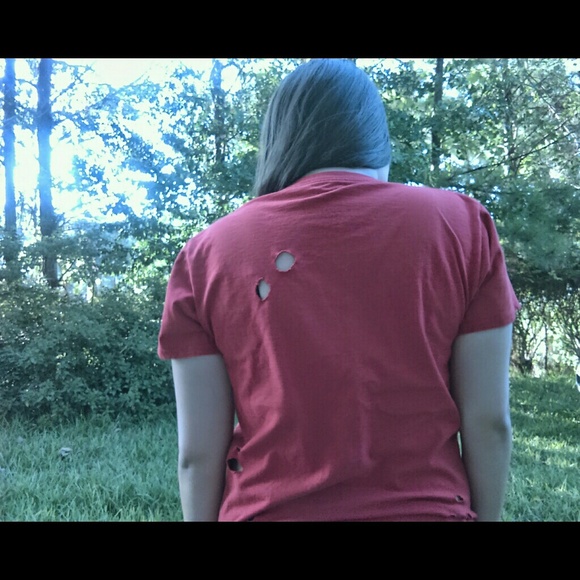!CUSTOMIZED! Edgy Distressed Tee - Picture 3 of 3