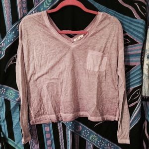 *silence + noise* Lavender Acid Wash Crop