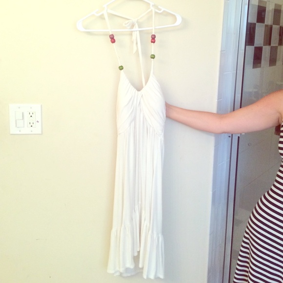 White flowy halter dress - Picture 1 of 1