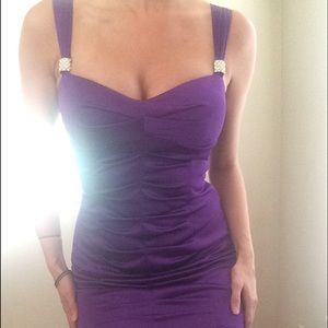 Pompous Girly Purple Party Dress