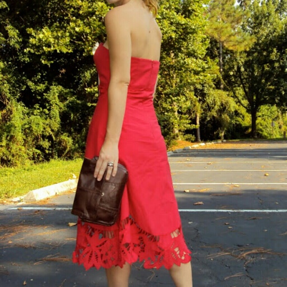 Betsey Johnson Red Dress - Picture 2 of 3