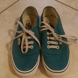 Turquoise/Teal classic Vans