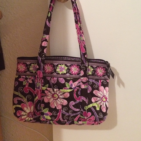 Vera Bradley Tote Purse in Purple Punch