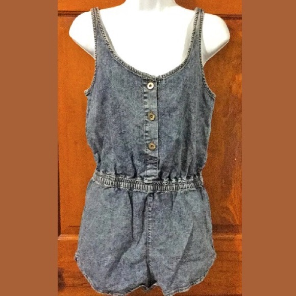 denim romper playsuit