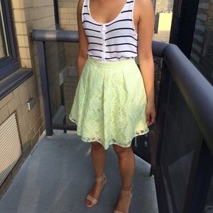 Romeo & Juliet Couture lace pleated skirt