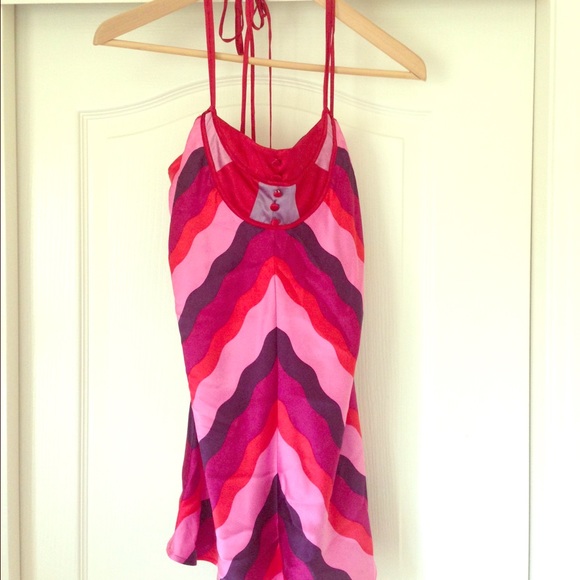Sixties inspired spaghetti strap halter
