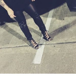 Zara inspired lace up heels