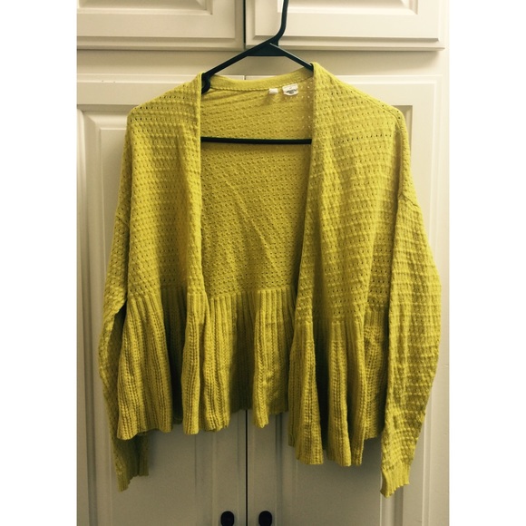 Anthropologie Ruffled Sweater