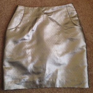 H&M Metallic Mini Skirt