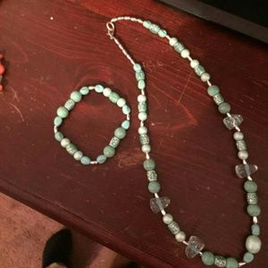 Bracelet and necklace set