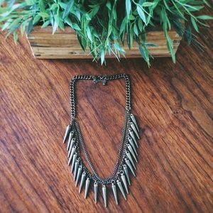 Urban Outfitters spike fringe collar necklace