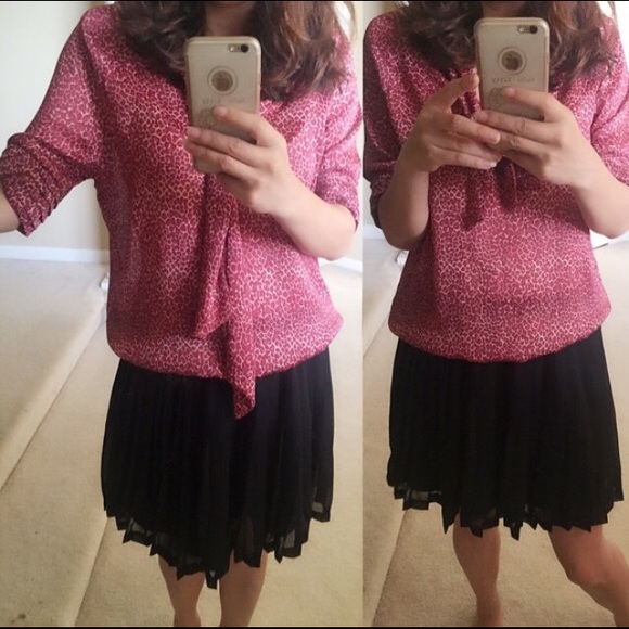 Elegant animal skin print top